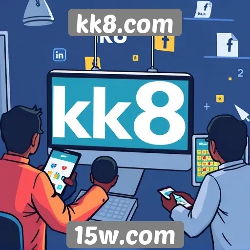 Estudo sobre a popularidade de kk8.com no Brasil